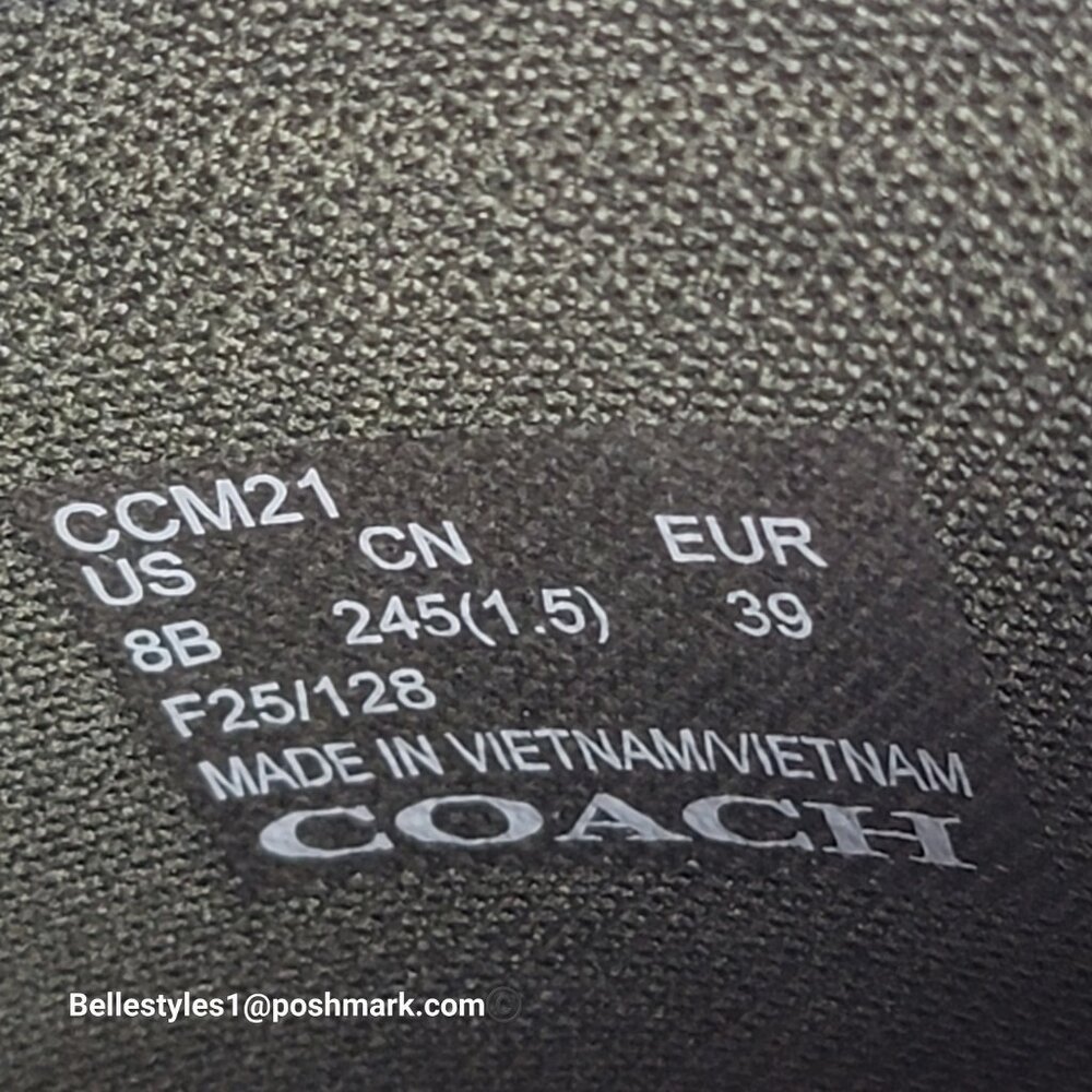 COACH Udele Sport Slide In Signature Canvas - Women's Size 8B- Olive Color ⭐ - Picture 14 of 16